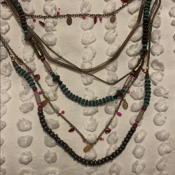 Long multi layer necklace - Picture 2 of 3